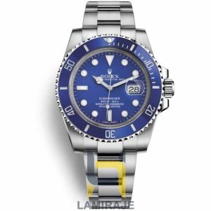 ساعت مچی مردانه رولکس ساب مارینر Rolex Submariner سیلور، خرید ساعت دیجیتال لوکس با صفحه آبی و بند استیل ضد زنگ.