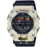 کاسیو G-Shock GA-900TS دیجیتال نارنجی سفید، خرید ساعت اسپرت با تنظیم اتوماتیک و اتولایت.