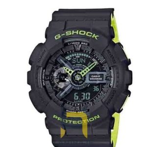 ساعت مچی مردانه کاسیو جی شاک مدل CASIO G-SHOCK GA-110LN مشکی، ساعت دیجیتال ضدآب، خرید ساعت اسپرت مقاوم.