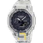 ساعت مچی مردانه کاسیو G-SHOCK مدل GA-2100SKE-7ADR سفید، ساعت دیجیتال اسپرت، خرید ساعت مقاوم و شیک.