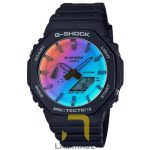 ساعت مچی مردانه کاسیو جی‌شاک GA2100SR-1A دیجیتال مشکی، خرید ساعت اسپرت و مقاوم در برابر آب.