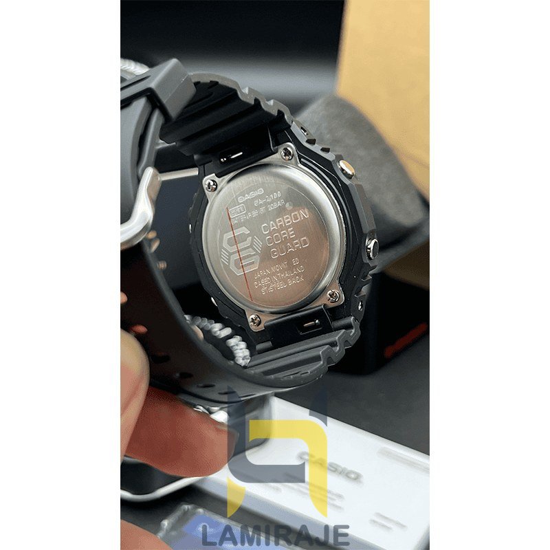 ساعت مچی مردانه کاسیو جی‌شاک GA2100SR-1A دیجیتال مشکی، خرید ساعت اسپرت و مقاوم در برابر آب.