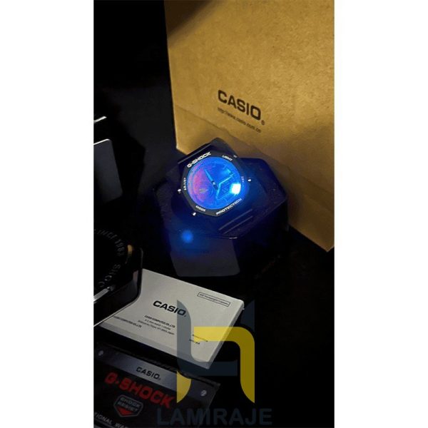 ساعت مچی مردانه کاسیو جی‌شاک GA2100SR-1A دیجیتال مشکی، خرید ساعت اسپرت و مقاوم در برابر آب.