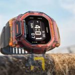 ساعت مچی مردانه کاسیو G-Shock مدل GBD-200SM-1A5DR، دیجیتال، خاکستری نارنجی، خرید ساعت دیجیتال اسپرت.