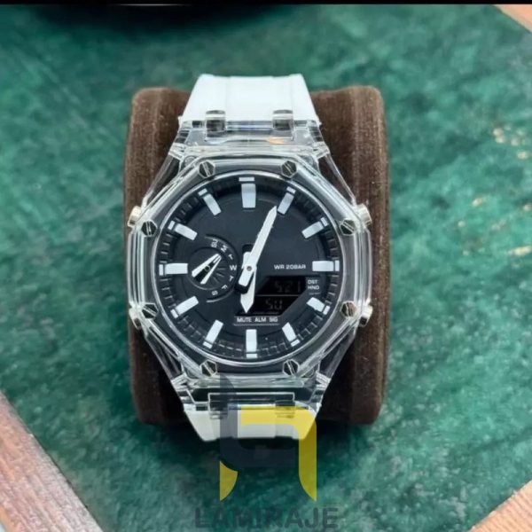 ساعت مچی مردانه کاسیو GA-2100 G-Shock دیجیتال مشکی، خرید ساعت ضدآب و ضدضربه با طراحی اسپرت و مدرن.
