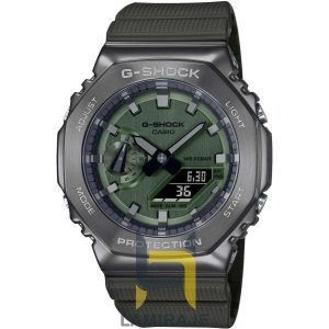 ساعت مچی مردانه کاسیو مدل GM-2100B-3ADR، دیجیتال، سبز، خرید ساعت اسپرت مقاوم در برابر آب.