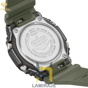 ساعت مچی مردانه کاسیو مدل GM-2100B-3ADR، دیجیتال، سبز، خرید ساعت اسپرت مقاوم در برابر آب.