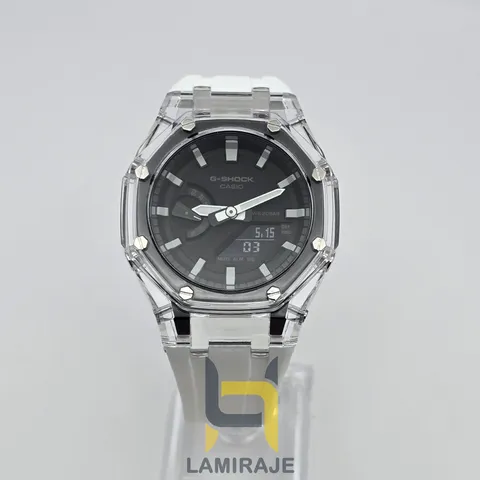 ساعت مچی مردانه کاسیو GA-2100 G-Shock دیجیتال مشکی، خرید ساعت ضدآب و ضدضربه با طراحی اسپرت و مدرن.
