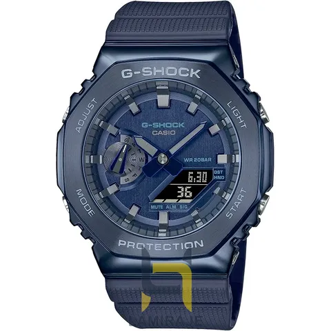 کاسیو جی شاک آبی Casio G-Shock GM-2100 Blue دیجیتال، ضدآب و مقاوم، مناسب استایل اسپرت.